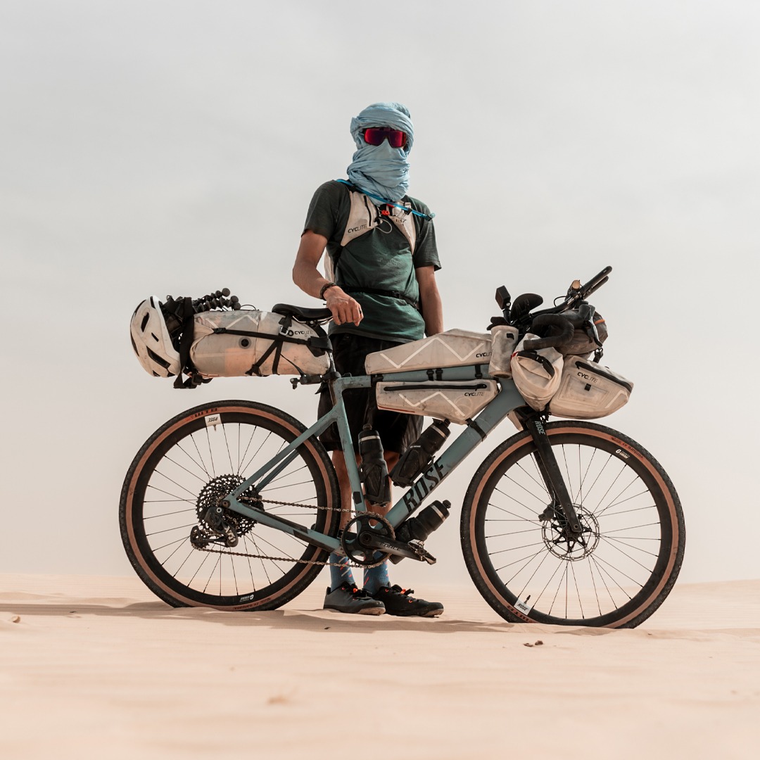 Bikepacking-Abenteuer durch die Sahara
